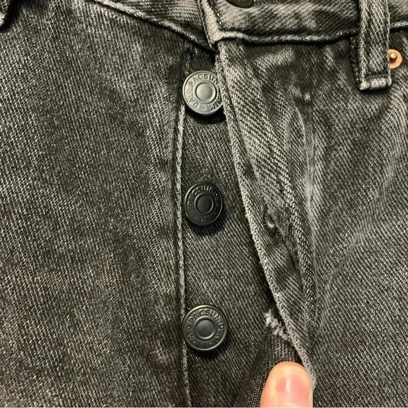 PacSun ultra high rise slim black jeans  button fly - Picture 2 of 7